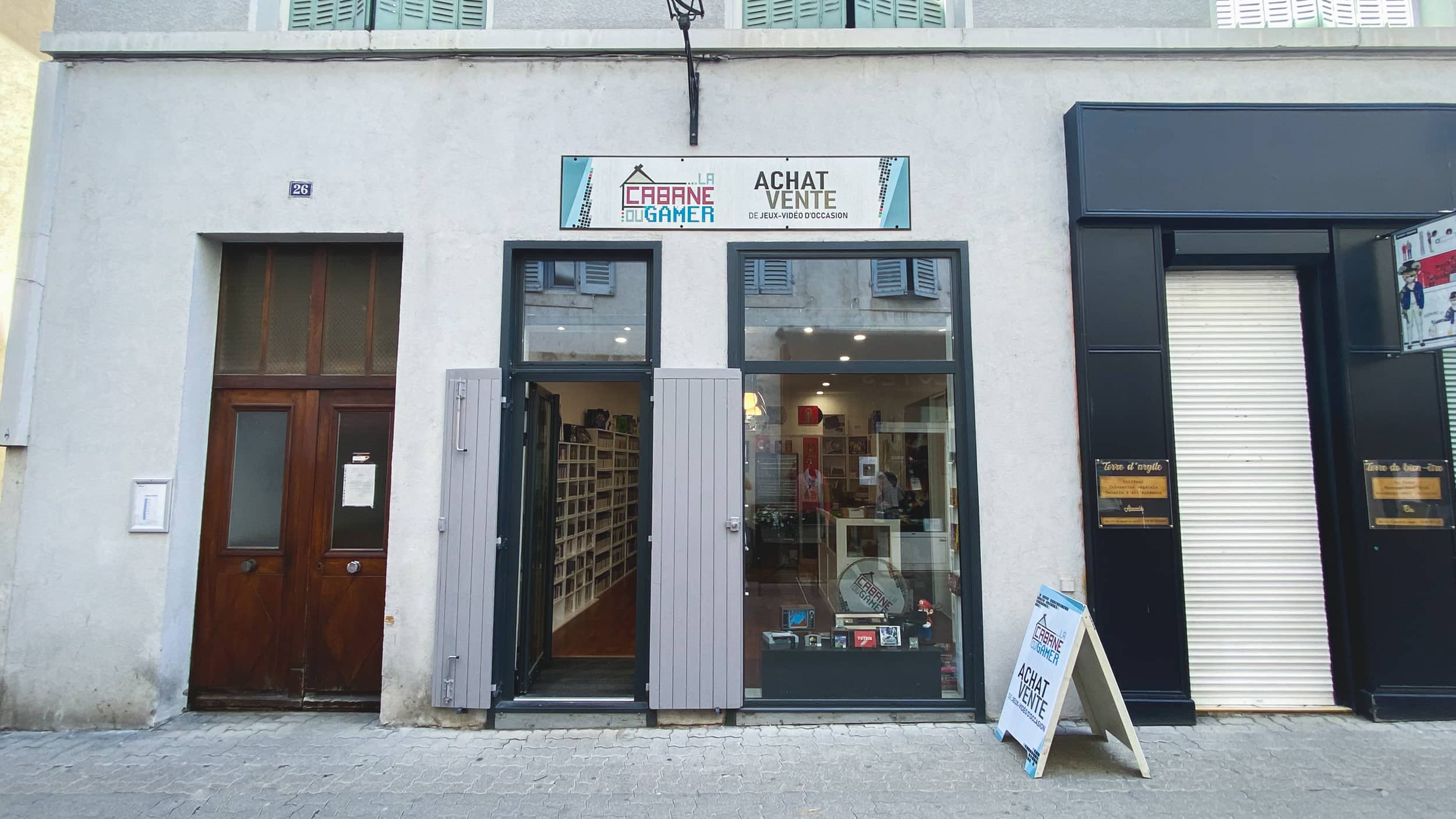 Devanture du magasin